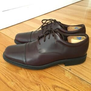 Rockport Mens Burgundy Leather Dress Shoe